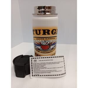 Sturgis South Dakota Gourmet Coffee Company Beverage Drink Metal Travel Tumbler